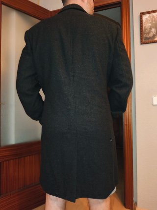 Abrigo paño largo Westbury Talla L-XL Gris