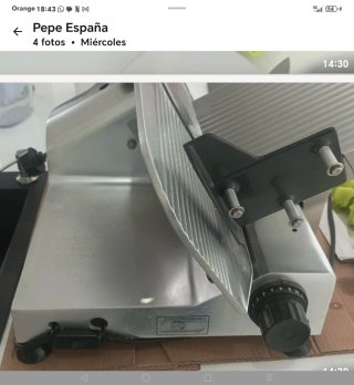 Cortadora de fiambre BRAHER profesional
