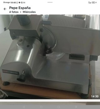 Cortadora de fiambre BRAHER profesional