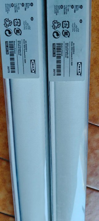 Estores opacos IKEA Tupplur blancos