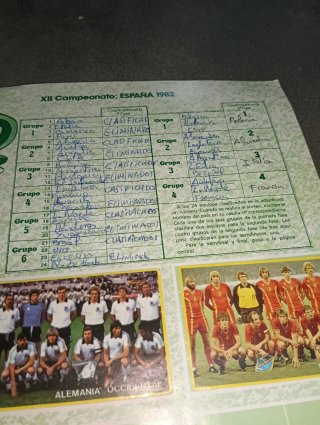 Álbum Fútbol en Acción Danone 82