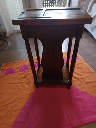 Mesita Auxiliar Antigua Madera