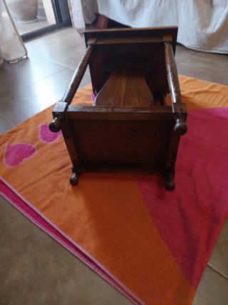 Mesita Auxiliar Antigua Madera