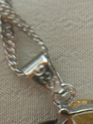 Conjunto plata: collar, colgante y pendientes