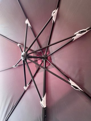 Parasol Excéntrico Cuadrado 3x3M Beige Oscuro