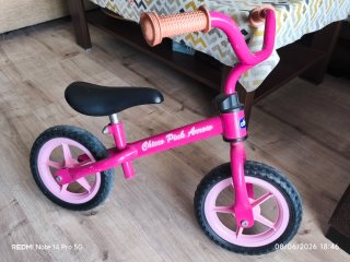 Bici senza pedali rosa Chicco