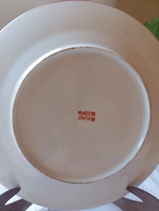 Plato Porcelana Japonesa Vintage Kutani