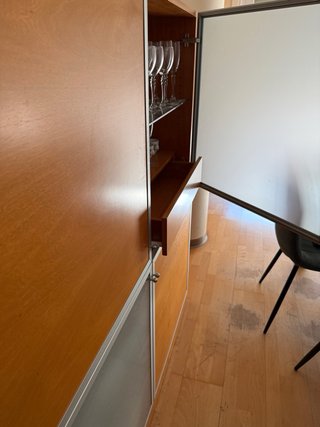 Mueble Comedor Madera y Cristal