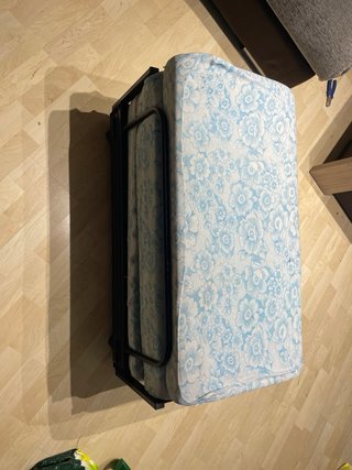 Puff Cama Plegable 80x180 x 40 funda Azul Marino