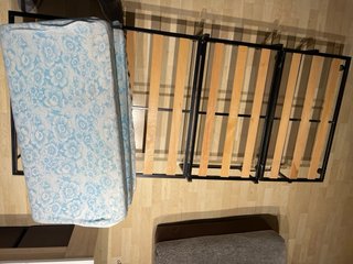 Puff Cama Plegable 80x180 x 40 funda Azul Marino