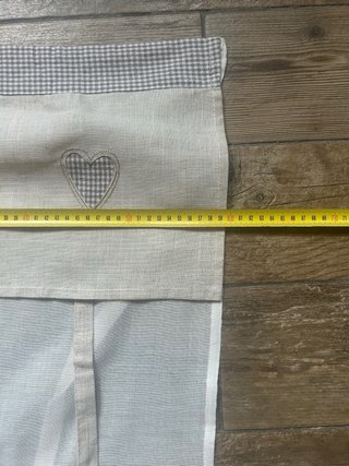 Set 4 Tende Stile Shabby Chic Cuori