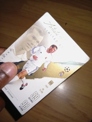 Carta Fútbol Zidane Limited Edition