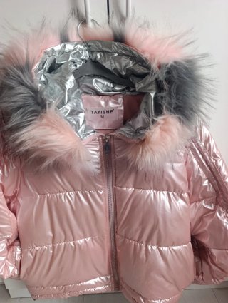 Plumífero rosa brillante TAYISHE Talla M