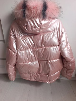 Plumífero rosa brillante TAYISHE Talla M
