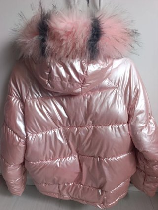 Plumífero rosa brillante TAYISHE Talla M