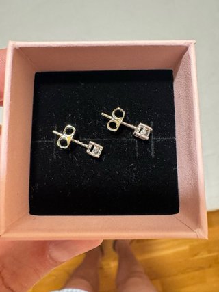 Pendientes Oro blanco y diamantes Mujer