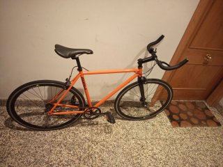 Bicicleta Fixie Mango Naranja