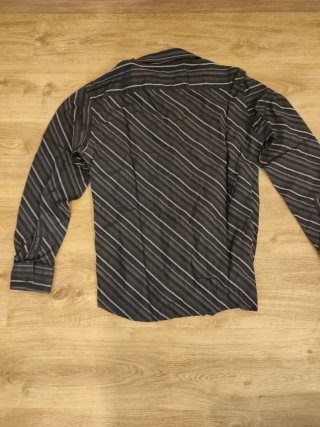 Camisa Liberto Rayas Grises Talla M