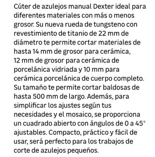 Cortador de azulejos Dexter