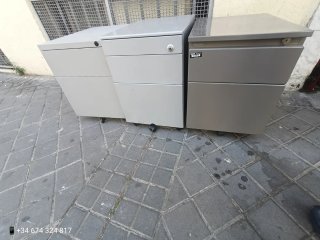 Cajonera archivador metálica gris