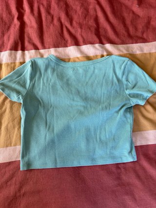 Top verde Pull&Bear botones