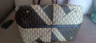 Bolso Carolina Herrera CH Beige y Marrón
