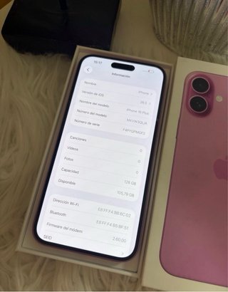 iPhone 16 Plus 128GB Rosa