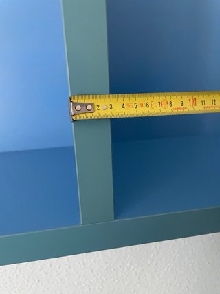 Estanterías de pared azules