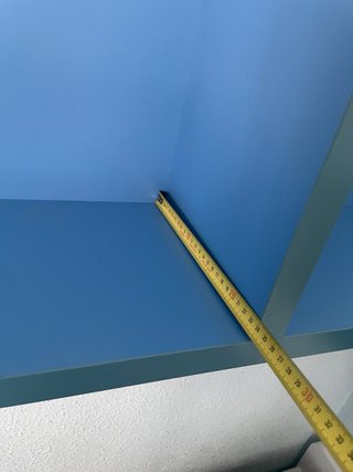 Estanterías de pared azules