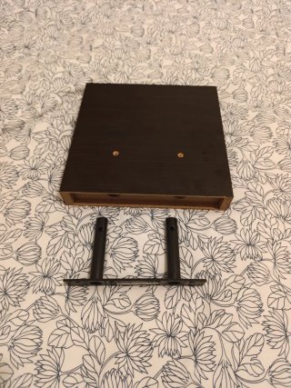 Estante flotante madera wengue