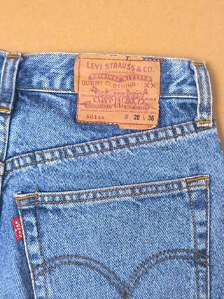 Levi's 501xx Vintage Made in USA Años 80 Botón 524