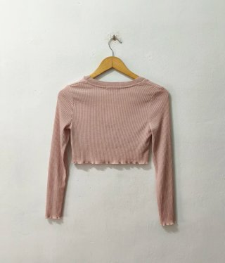 Cárdigan rosa Bershka mujer Talla XS