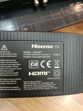 Despiece TV Hisense 32E43QT NUEVA