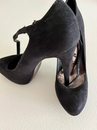 Mary Jane Ritmo Shoes camoscio nere