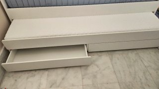 Cama nido 90cm Ikea con cajones. Colchones incluid