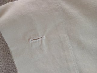 Federa cotone giallo pastello con bottoni