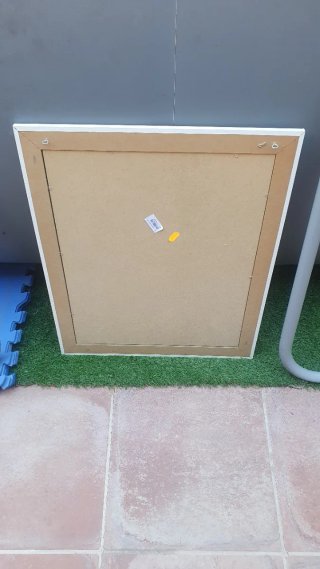 Espejo Madera Blanco 40x50