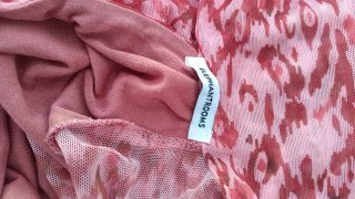 Vestido Elephant Rooms rosa y rojo