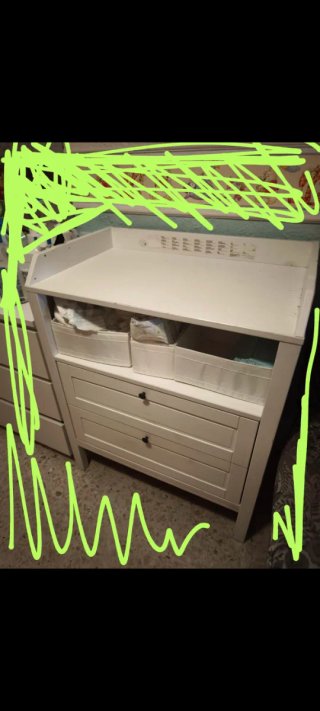Cambiador bebé IKEA blanco. Urge venta (mudanza)