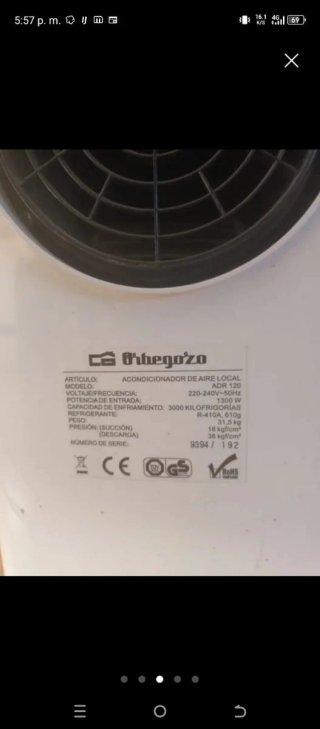 Aire Acondicionado Orbegozo Blanco
