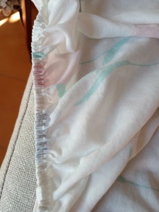 Lenzuolo sotto con angoli fantasia cotone
