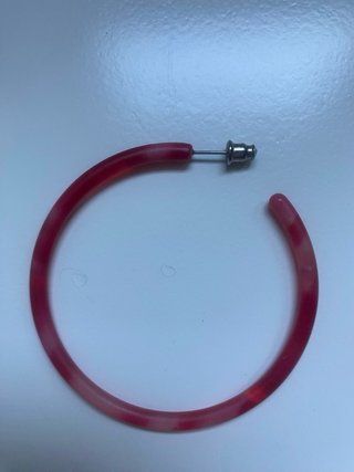 Pendientes Aro Rosa y Rojo
