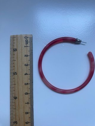 Pendientes Aro Rosa y Rojo