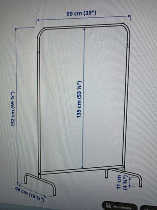 Burra perchero metálico Ikea