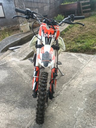 Pit Bike Roan XL 125cc Naranja/Blanca