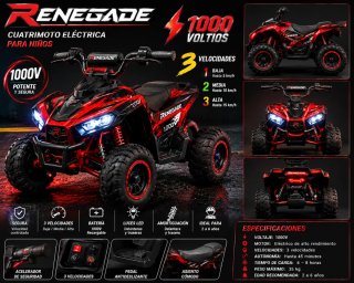 Moto eléctrica infantil 1.000 voltios tres velocid