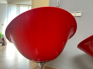 2 Sedie Eros Kartell Rosse