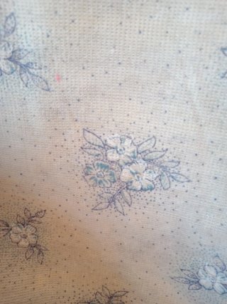 Copriletto matrimoniale floreale bianco e azzurro
