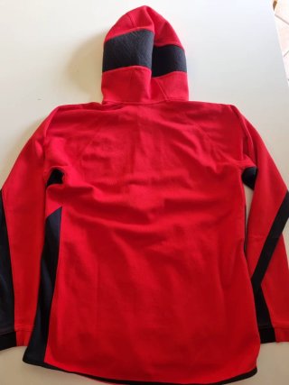 Felpa Nike Dri-FIT con Cappuccio Zip Rossa