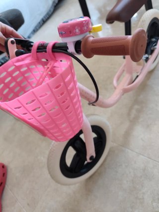 Bicicleta infantil rosa BTWIN Runride 500 Talla 10